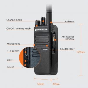 Motorola XIR P6600i UHF VHF Mototrbo Two Way Radio IP 67 Walkie Talkie