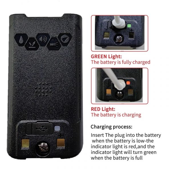 Baofeng UV-S22 PRO IP68 Waterproof 10W Power Walkie Talkie Radio Type-C Charger Powerful UHF VHF Upgrade UV-9R Plus 128CH - Image 3