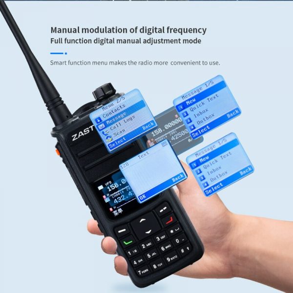 2PCS ZASTONE UV008 Waterproof 10W DMR Walkie Talkie Tri Band 136-174MHz 200-260MHz 280-520MHz Digital Two Way Radio - Image 3