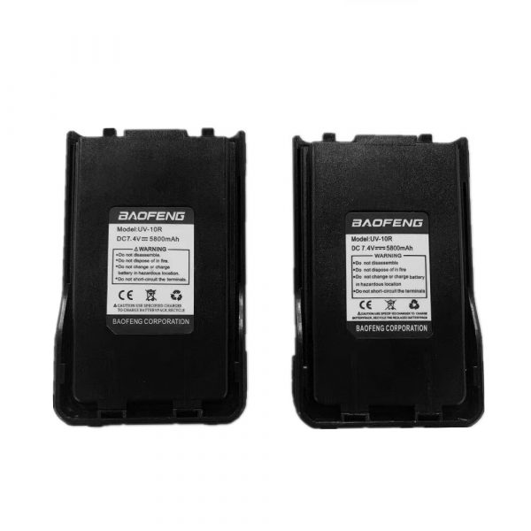 Baofeng UV-10R Original Battery Spare 5800mAh Rechargeable Two Way Radio CB Radio Baofeng UV 10R Walkie Talkie Battery - Image 4
