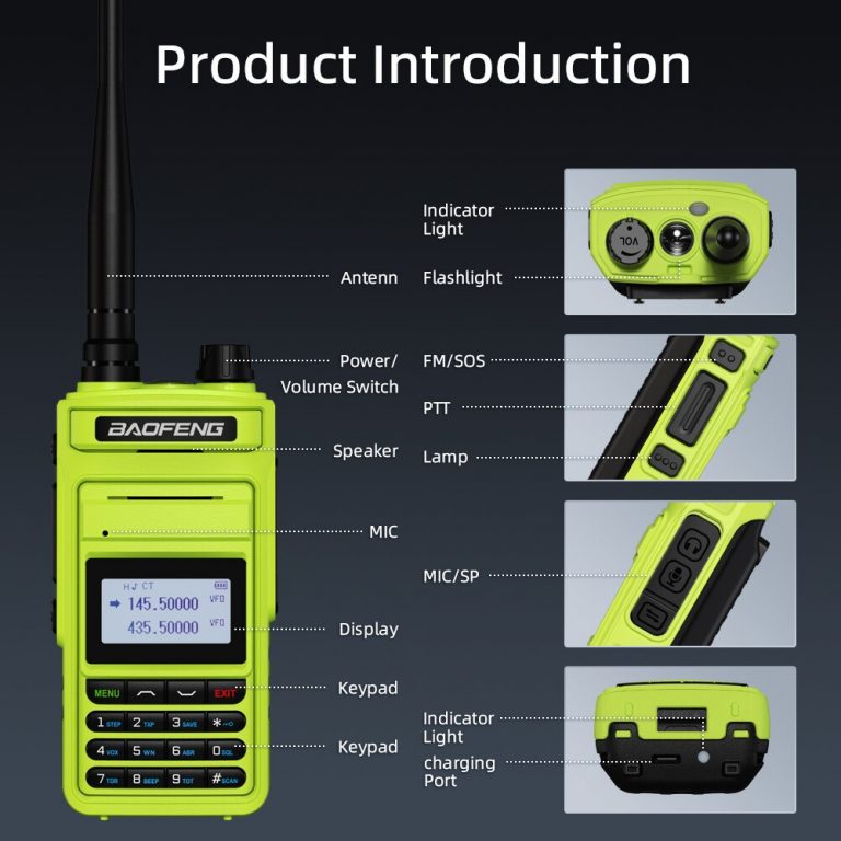 New BAOFENG UV15 Pro Max 10W Dual Band High Power CB Radio TypeC