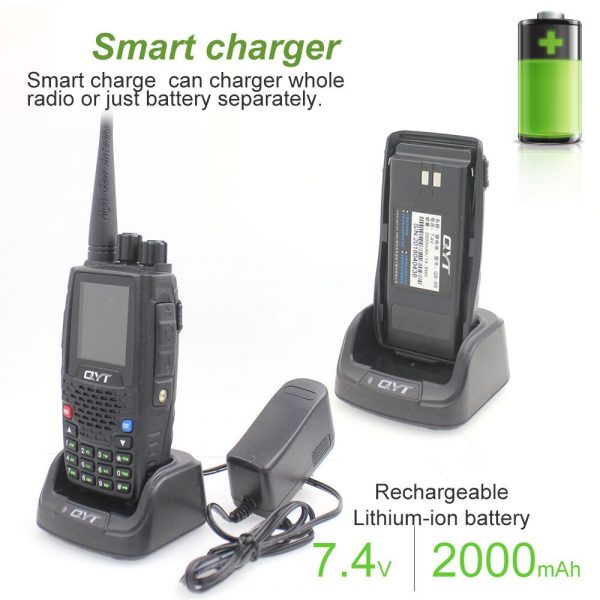 QYT KT-8R Quad Band Handheld Radio 136-174MHz 220-260MHz 400-480MHz 350-390MHz KT8R Two Way Radio - Image 3
