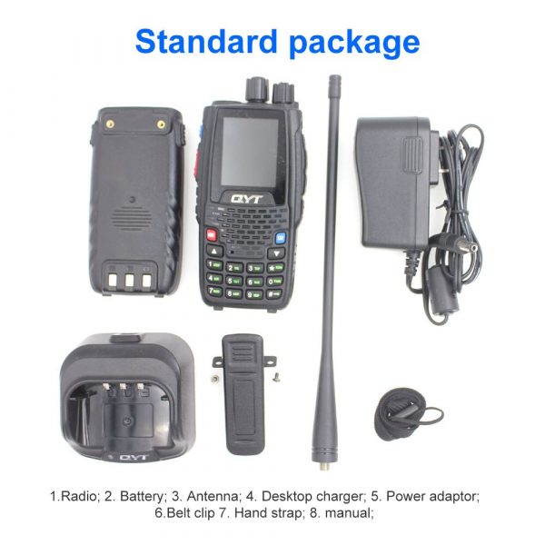 QYT KT-8R Quad Band Handheld Radio 136-174MHz 220-260MHz 400-480MHz 350-390MHz KT8R Two Way Radio - Image 6