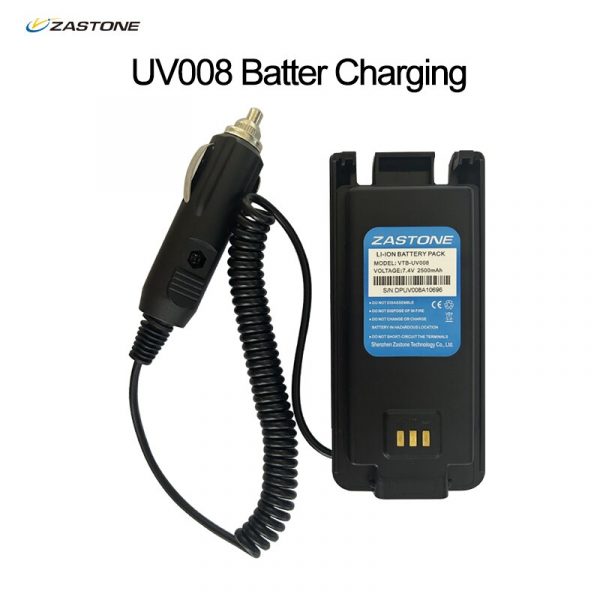 ZASTONE UV008 Walkie Talkie Battery Adapter Borrower 12V Car Cigarette Lighter Interface Charging - Image 2
