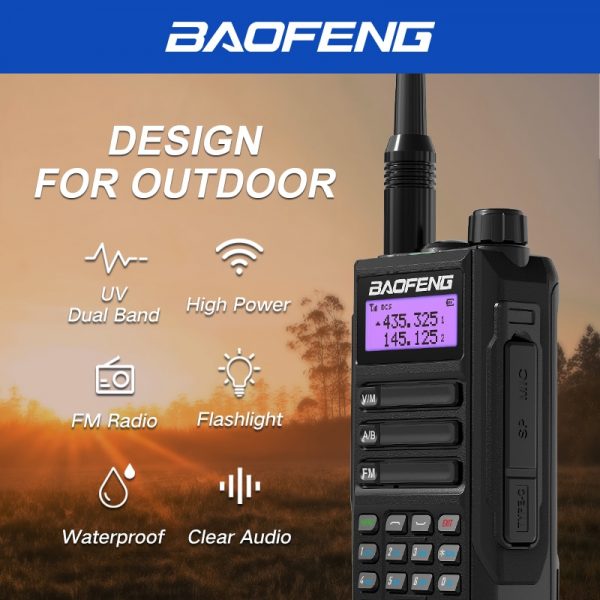 Baofeng UV16 Max V2 10W High Power Waterproof Walkie Talkie Type-C Charger Long Range Distance Two Way Radio - Image 2