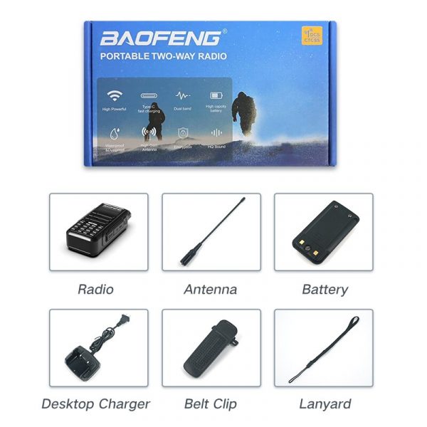 Baofeng UV16 Max V2 10W High Power Waterproof Walkie Talkie Type-C Charger Long Range Distance Two Way Radio - Image 6