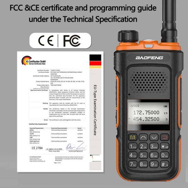Baofeng UV-10R Waterproof Walkie Talkie 10W High Power Ham Radios Dual Band Radios Transmitter Type C Charging Two Way Radio - Image 3