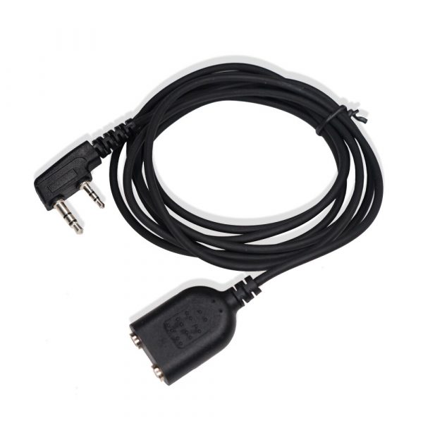 Kenwood Audio Cable Adapter K port 2 Pin Extension Cord For Baofeng UV-5R BF-888S UV-82 Walkie Talkie Headset Speaker Mic - Image 6