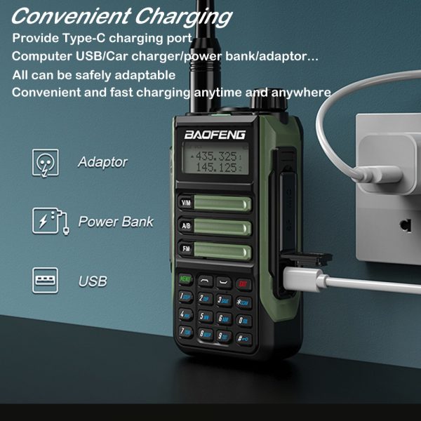 Baofeng UV-16 Max V2 IP68 Waterproof Walkie Talkie Dual Band High Power CB Radio Vhf Uhf CB Ham Radio Long Range Two Way Radio - Image 4