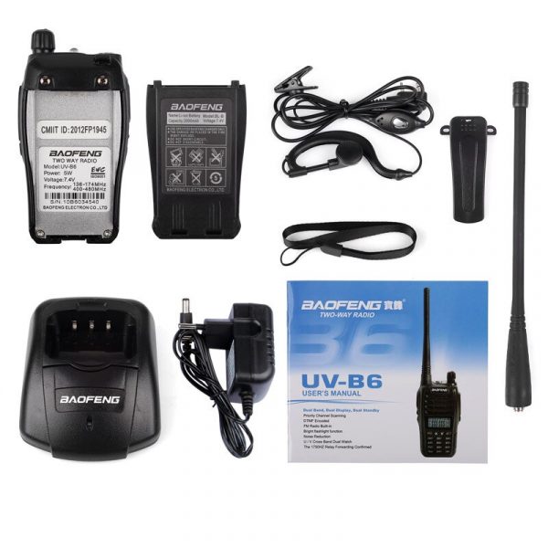 Baofeng UV-B6 Ham Radio VHF 136-174MHz UHF 400-480MHz Dual Band Mobile Two Way Radio handheld walkie talkie - Image 2
