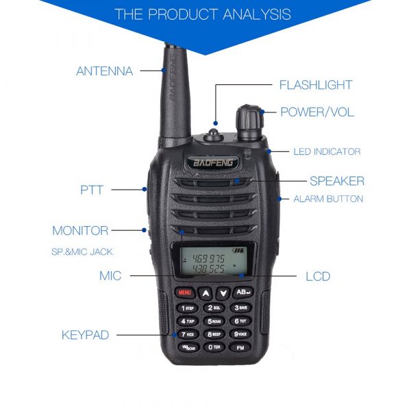 Baofeng UV-B6 Ham Radio VHF 136-174MHz UHF 400-480MHz Dual Band Mobile Two Way Radio handheld walkie talkie - Image 4