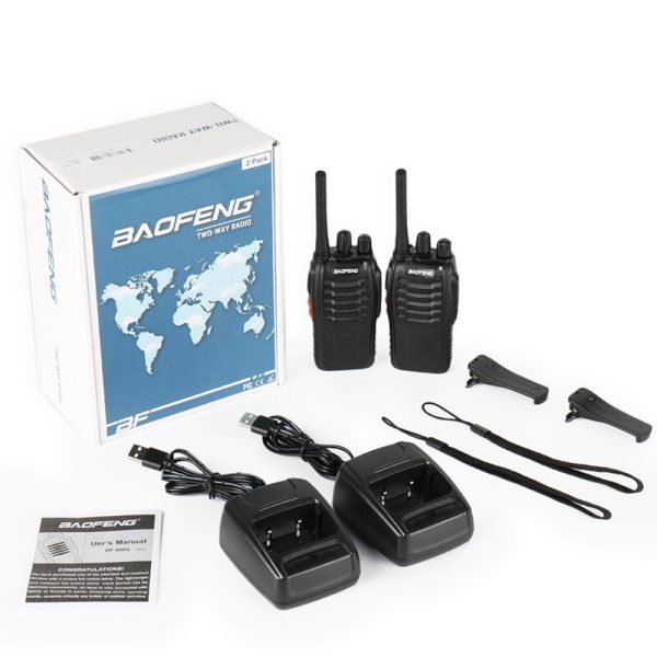 2pcs Baofeng 88A Walkie Talkie Two way radio baofeng BF-88A ham radios USB charger 0.5W FRS for USA UHF cb Radio