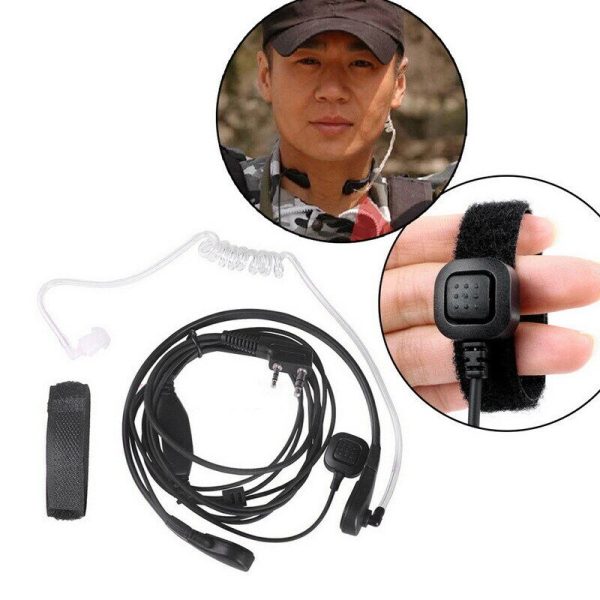 New Throat Earphone Microphone Vibration Headset for Kenwood Anytone Wouxun TYT Baofeng Two Way Radio - Image 4