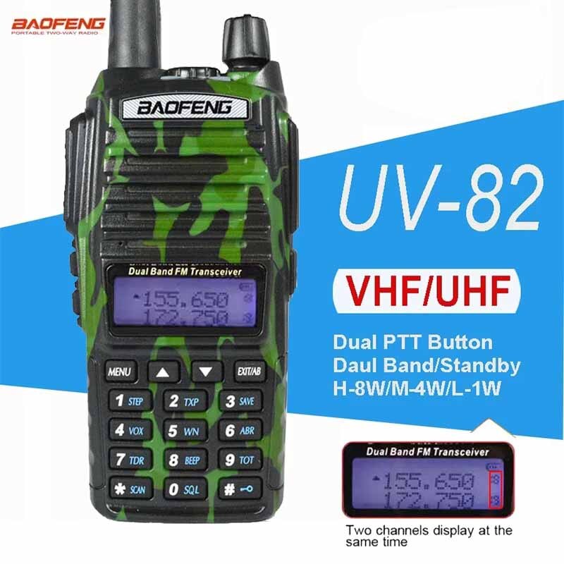 Baofeng UV82 Dual PTT Portable Walkie Talkie Twoway Radio