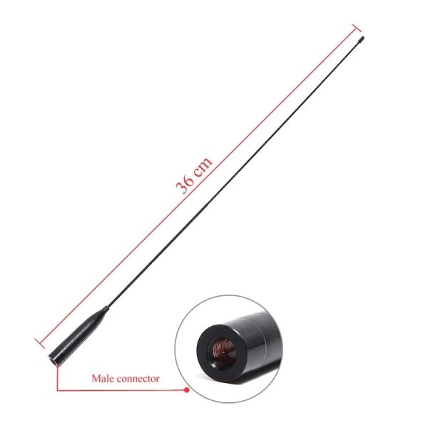 Radio Antenna Titanium SMA-male 144/ 430MHz Dual Band Light Flexible Antenna for BAOFENG UV-3R UV-100 UV-200 TYT Walkie Talkie - Image 2