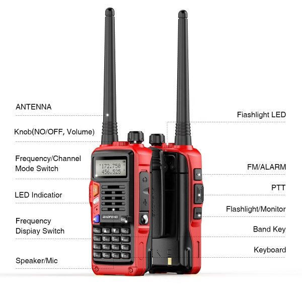 Walkie Talkie Baofeng UV-S9 Dual band Two way Radio VHF UHF Original Transceiver 8watts Powerful Long Range Handheld Radios - Image 3