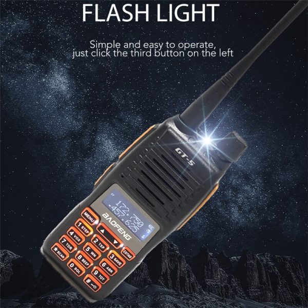 Baofeng GT-5 10W Walkie Talkie Long Range 10 KM Two Way Radio Dual PTT HF Transceiver Portable Radio - Image 6