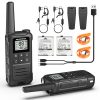T18 Mini talkie-walkie PMR446 Radio longue portée rechargeable type-c