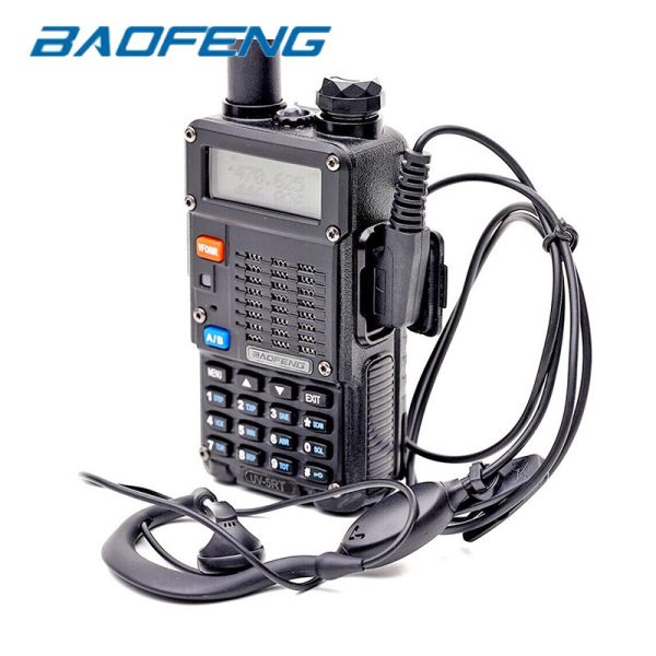 Baofeng UV-5RT Tri-Power Professional Walkie Talkie VHF 136-174MHz UHF 400-520MHz Two Way Radio with Headset