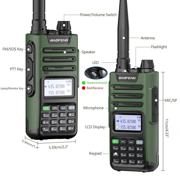 Baofeng UV-13 PRO High Power Antenna Rechargeable Walkie Talkie TYPE-C Charger Long Range Transceiver Ham Two Way Radio - Image 3