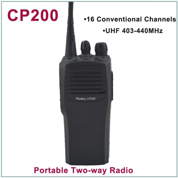 Motorola CP200 Walkie Talkie UHF 403-440MHz 16 Conventional Channels Portable Two-Way Radio - Image 2