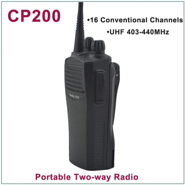 Motorola CP200 Walkie Talkie UHF 403-440MHz 16 Conventional Channels Portable Two-Way Radio - Image 3