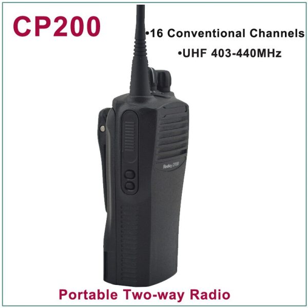 Motorola CP200 Walkie Talkie UHF 403-440MHz 16 Conventional Channels Portable Two-Way Radio - Image 4