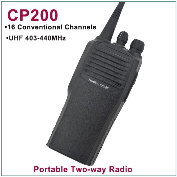 Motorola CP200 Walkie Talkie UHF 403-440MHz 16 Conventional Channels Portable Two-Way Radio - Image 6