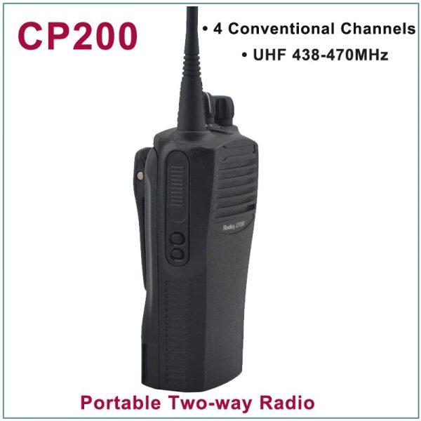 Motorola CP200 UHF 438-470MHz 4 Conventional Channels Portable Two-Way Radio - Image 4