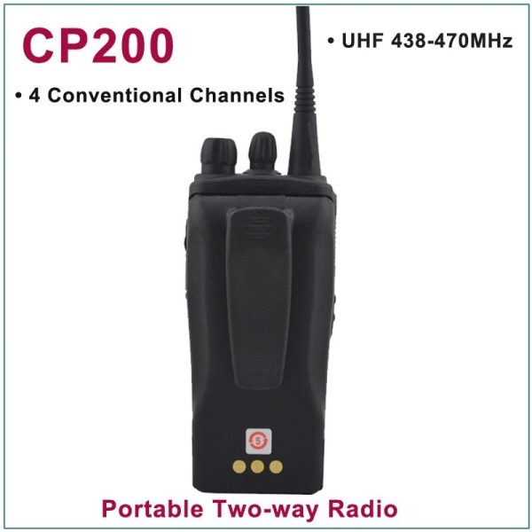 Motorola CP200 UHF 438-470MHz 4 Conventional Channels Portable Two-Way Radio - Image 5