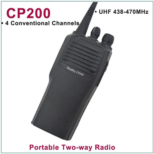 Motorola CP200 UHF 438-470MHz 4 Conventional Channels Portable Two-Way Radio - Image 6