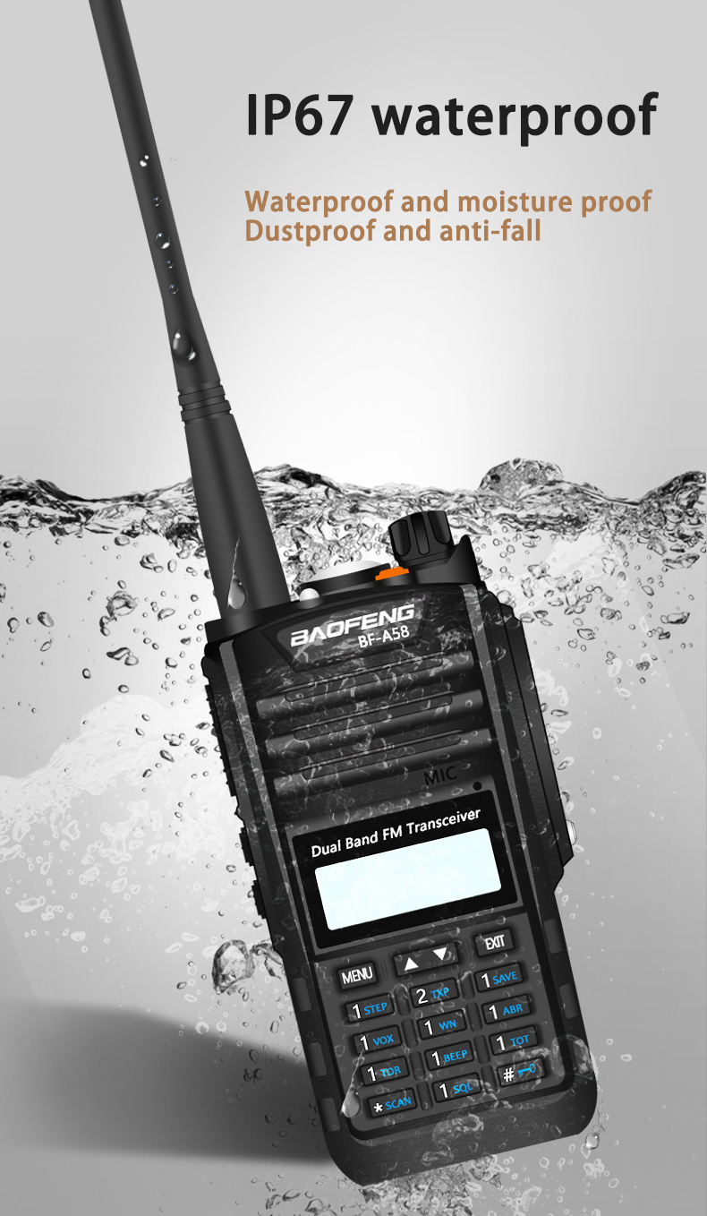 A58 Baofeng Digital Walkie Talkie 50km Digital Portable Radios bf a58,walkie talkie 50km