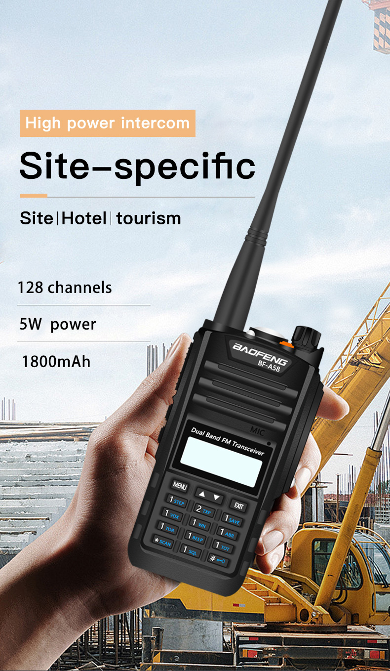 A58 Baofeng Digital Walkie Talkie 50km Digital Portable Radios bf a58,walkie talkie 50km
