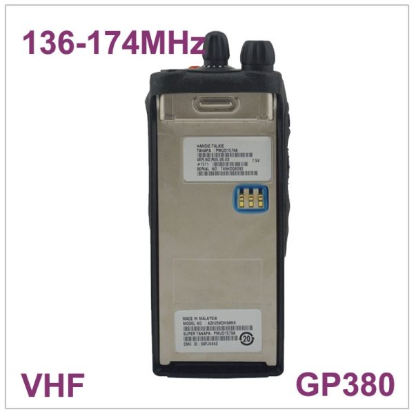 MOTOROLA WALKIE TALKIE GP380 VHF 136-174MHz PROFESSIONAL PORTABLE TWO-WAY RADIO - Image 5
