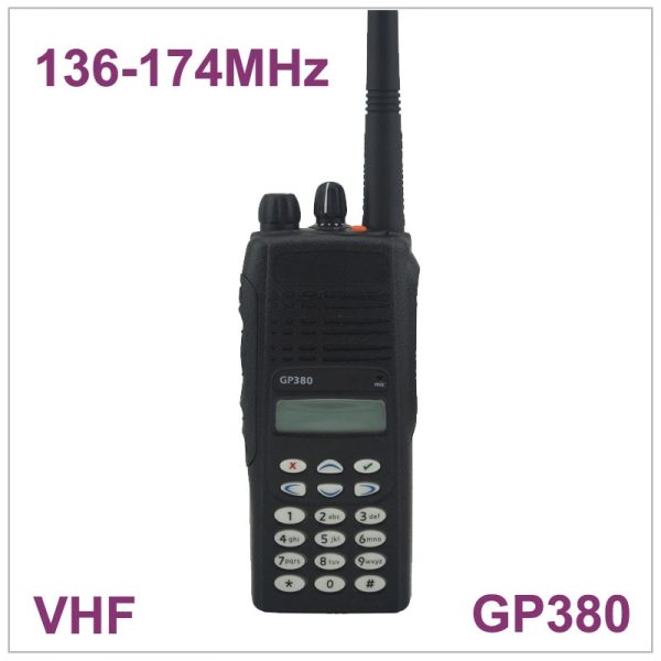 MOTOROLA WALKIE TALKIE GP380 VHF 136-174MHz PROFESSIONAL PORTABLE TWO-WAY RADIO