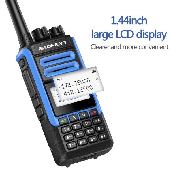 2pcs Baofeng BF-H7 Walkie Talkie Large LCD Display UHF VHF 10W Powerful Two Way Radio 5KM Long Range Transmitter Transreceiver - Image 2