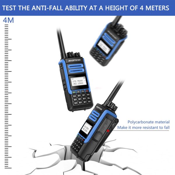 2pcs Baofeng BF-H7 Walkie Talkie Large LCD Display UHF VHF 10W Powerful Two Way Radio 5KM Long Range Transmitter Transreceiver - Image 4