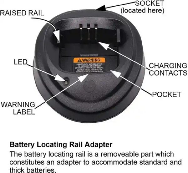 Motorola CP200D Charger WPLN4137 for Radio CP150 PR400 CP040 CP140 EP450 DEP450 CP180 Two Way Radio Battery Charging - Image 6