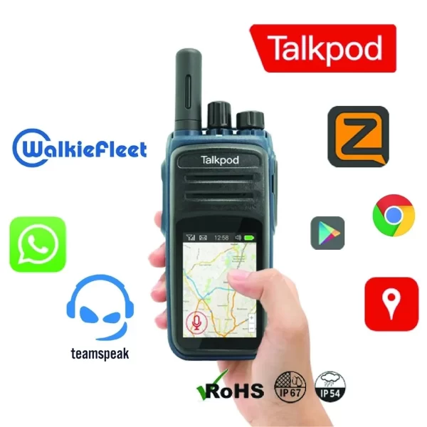 Talkpod N58 Android Network Radio Touch Screen Zello POC 4G GPS Beidou Real PTT Walkie Talkie - Image 2