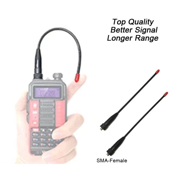 Walkie-Talkie Antenna SMA Female VHF UHF Dual Band Radio Tri-Band Antenna For Baofeng TYT Wouxun Anytone Two Way Radio