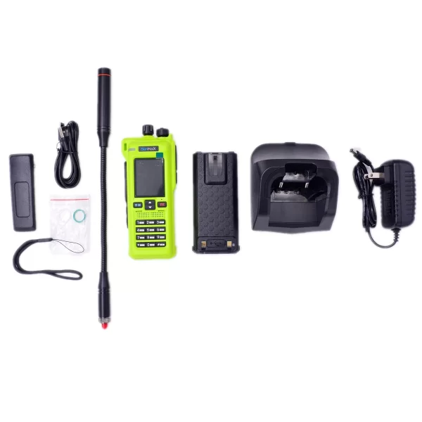 SenHaix GT12 Two Way Radio VHF UHF Large Screen Display TPU Waterproof Air-Band Receiver Bluetooth USB C Port HAM Interphone - Image 6