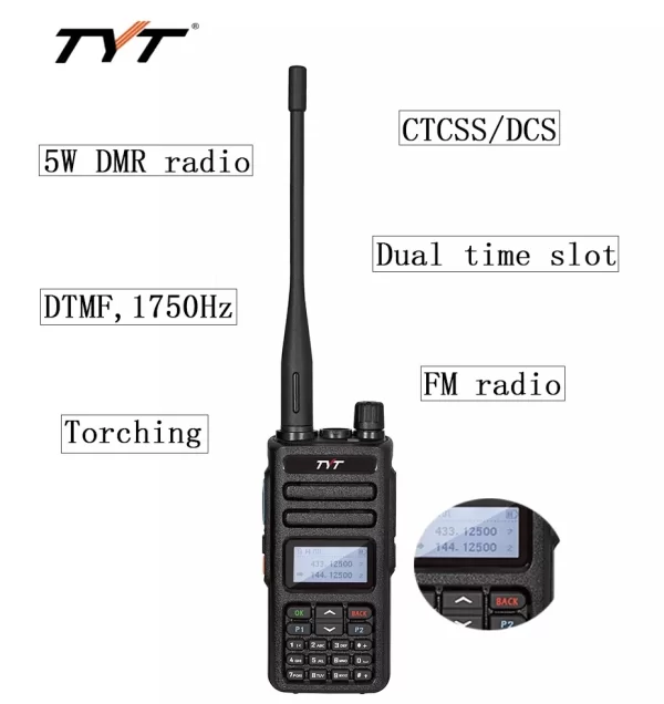 TYT MD-750 DMR Digital cheap Dual Band Radio 5W VHF UHF Two way Radio GPS DMR Transceiver - Image 3
