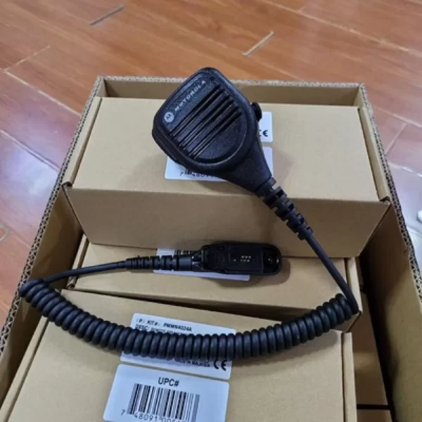 OEM Motorola PMMN4024A Remote Speaker Microphone For XPR6350, XPR6550, APX4000, APX7000 – 3.5mm, 1-Year Warranty