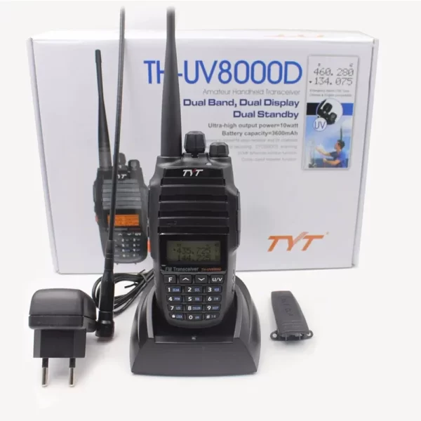 TYT TH-UV8000D Handheld Transceiver 10W Walkie Talkie VHF UHF Ultra-high 3600mAh Cross-Band Repeater Function Radio - Image 5