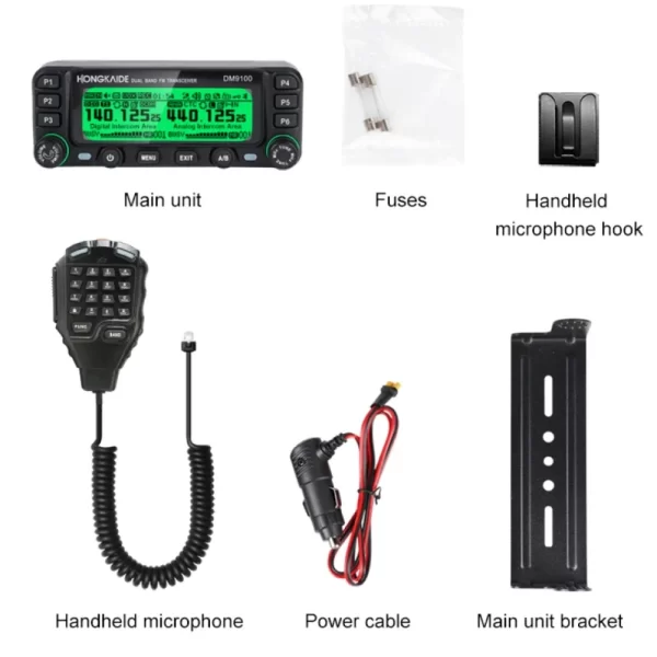 DM9100 25W 4FSK/FM VHF/UHF Wide-band Reception Dual Time Slots Dual Standby Dual Display Digital + Analog Mode GPS APRS - Image 6
