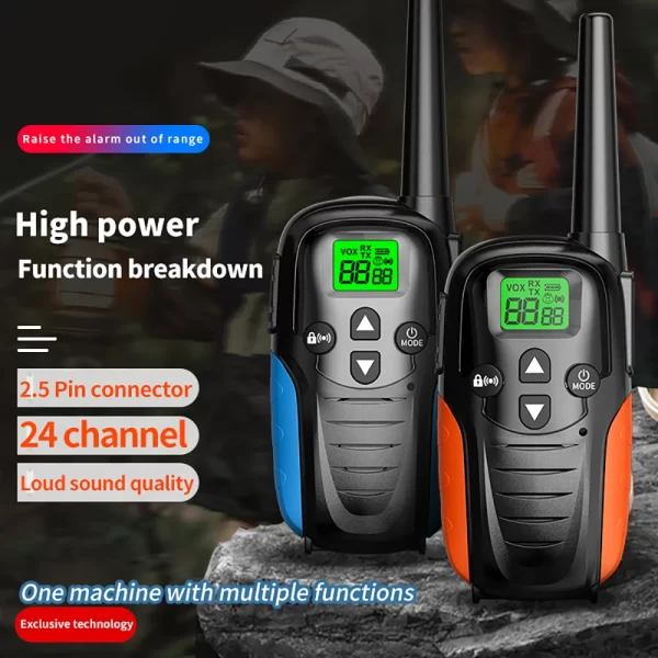 Kids Walkie Talkie Portable Outdoor Children Two Way Radio 6KM Receiver Walkie-Talkie Radio Comunicador Toys For Boys Girls - Image 2