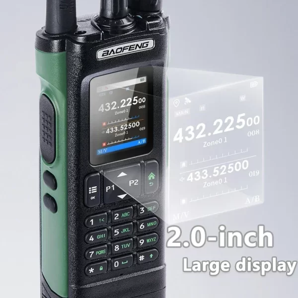 Baofeng UV-32 Walkie Talkie GPS 10W Bluetooth APP Programming Recording AM FM NOAA Type-C Charging Radio - Image 6