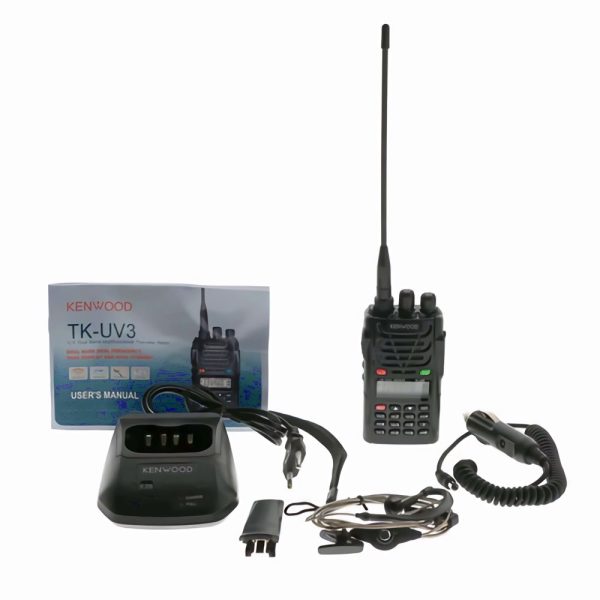 Kenwood TK-UV3 UHF VHF Dual Band Handheld Two Way Radio FM Transceiver VOX Portable Walkie Talkie - Image 3