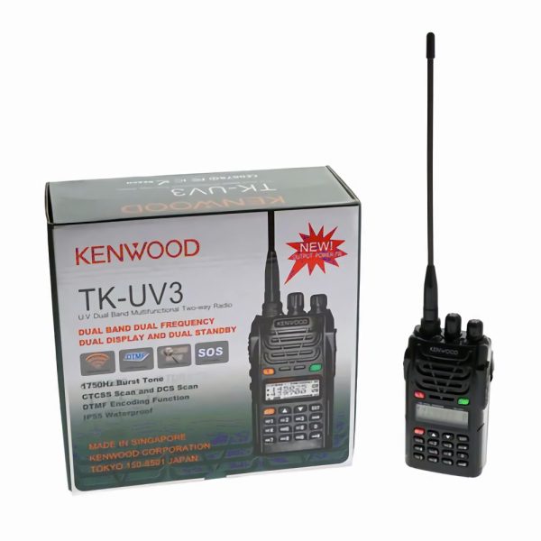 Kenwood TK-UV3 UHF VHF Dual Band Handheld Two Way Radio FM Transceiver VOX Portable Walkie Talkie - Image 4