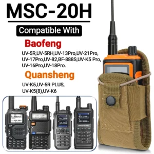Tactische Walkie Talkie Pouch Oxford Molle Radio Pouch Houder Pocket Draagbare Outdoor Jacht Sport Heuptas Interphone Holster